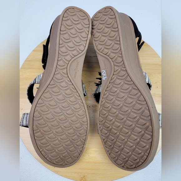 Minnetonka Desi Fringe Wedges Leather Women's Sandals Size 11W - Picture 8 of 11